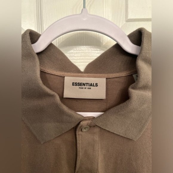 Brown Essentials Polo Shirt XL - Picture 3 of 4